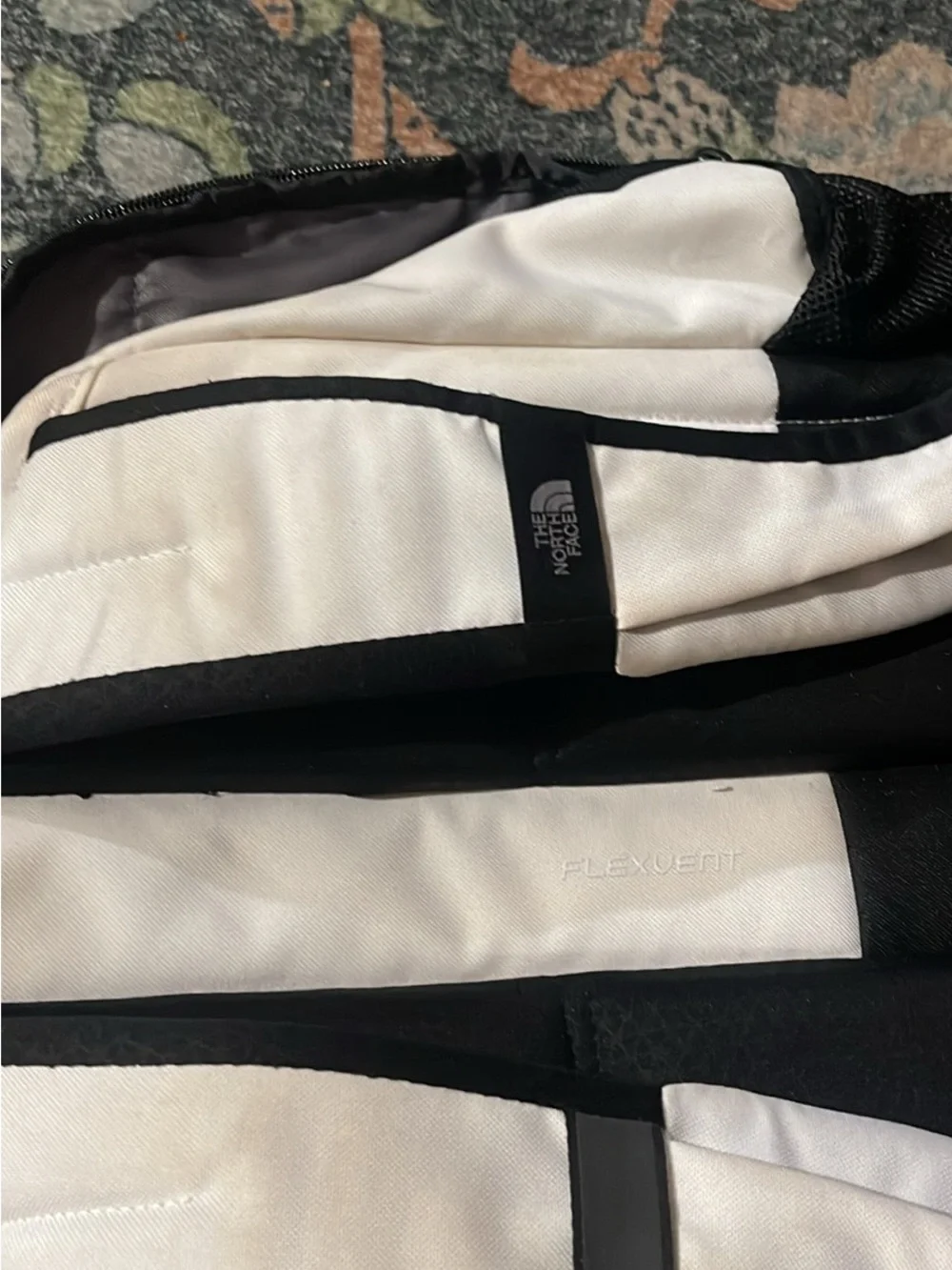 The North Face Jester Backpack in White and Black